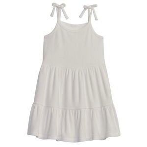 Gap kids toddler girl white terry cloth dress